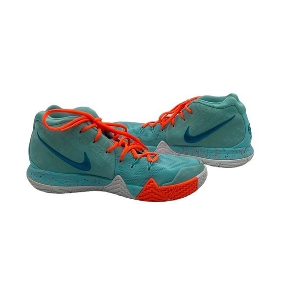 Nike Light Aqua Kyrie 4 Power Is Female Basketball Shoes Size 9 Men's - Picture 1 of 8